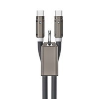 Cable de Datos Trenzado con Diseño para Colgar en el Cuello, Carga Rápida PD65W, Totalmente Compatible, 5A, Cable de Cobre Puro para iPhone y Teléfonos Celulares
