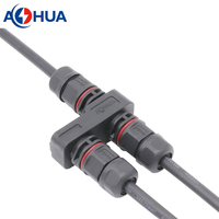 Vente directe d'usine H16 assemblage de fixation à vis Type PA66 2pin séparateur connecteur de joint de câble étanche pour distributeur d'alimentation