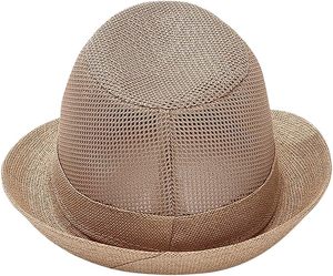 Sombrero de Paja Panamá al por Mayor para Hombres de Mediana Edad y Mayores, Transpirable, con Malla, Casual, para Pesca, Viajes, Ciclismo, de Ala Ancha, Unisex - Product Image 5