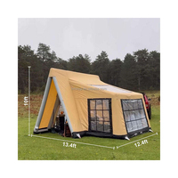 Tente familiale gonflable haut de gamme de luxe, en PVC durable, étanche à l'air, grande, quatre saisons, une chambre, un salon, ouverture automatique rapide