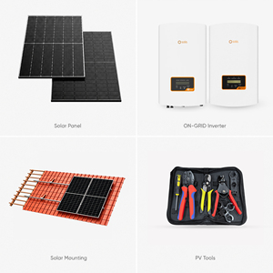 Sistema Solar Híbrido de 5KW 10KW 15KW 20KW 50KW, Kit Solar Completo Conectado a la Red para Uso Doméstico - Product Image 2