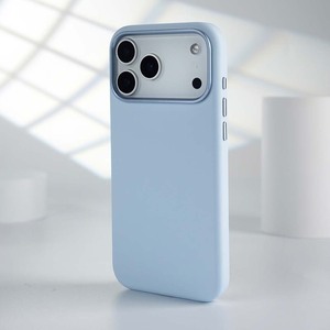 Funda de Silicona de Color Puro S071 con Marco Metálico para Lente, Funda Protectora de Silicona para iPhone 17 16 15 14 Pro Max Air - Product Image 2