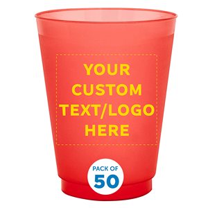 <span class=keywords><strong>Gobelets</strong></span> en <span class=keywords><strong>plastique</strong></span> personnalisés givrés pour stade avec votre texte et logo, 16 oz, jetables, réutilisables, pour fêtes, plusieurs couleurs - Product Image 2