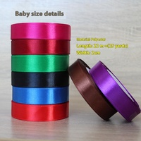 Fabricant Vente en gros Ruban en polyester satiné de 2cm pour boîte à bonbons Emballage de cadeaux de mariage pour Noël Halloween Pâques