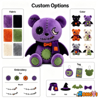 Porte-clés en peluche personnalisé, du concept au produit fini, nous proposons des services OEM pour créer des jouets en peluche d'animaux personnalisés
