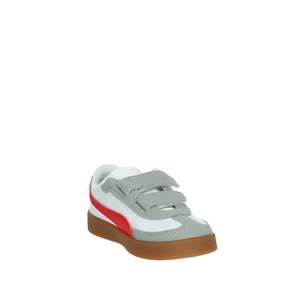 Sneakers Puma per Bambini Bianche e Rosse con Chiusura in Velcro Scarpe di Tela alla Moda - Product Image 5