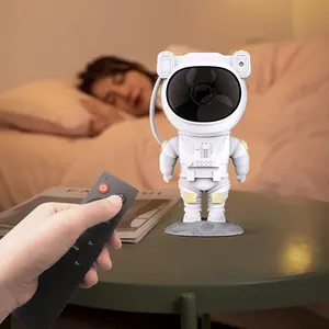 Cosmonaut Kids Gifts Starry Sky Spaceman Resin Projector Night Light Rotatable Astronauta Proyector Lamp