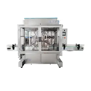 Automatic Quantitative 50-500ml Motor Sauce Ghee Glass Cleaner Piston Honey Garlic Paste Bottles Servo Filling Machine