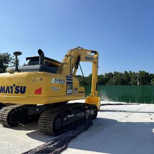 รถขุดตีนตะขาบ Komatsu PC200 มือสอง ปี 2022 รุ่นดั้งเดิม ชั่วโมงการทำงานต่ำ เครื่องยนต์ PLC เกียร์ ปั๊ม สำหรับงานขุดดิน รื้อถอน - Product Image 2