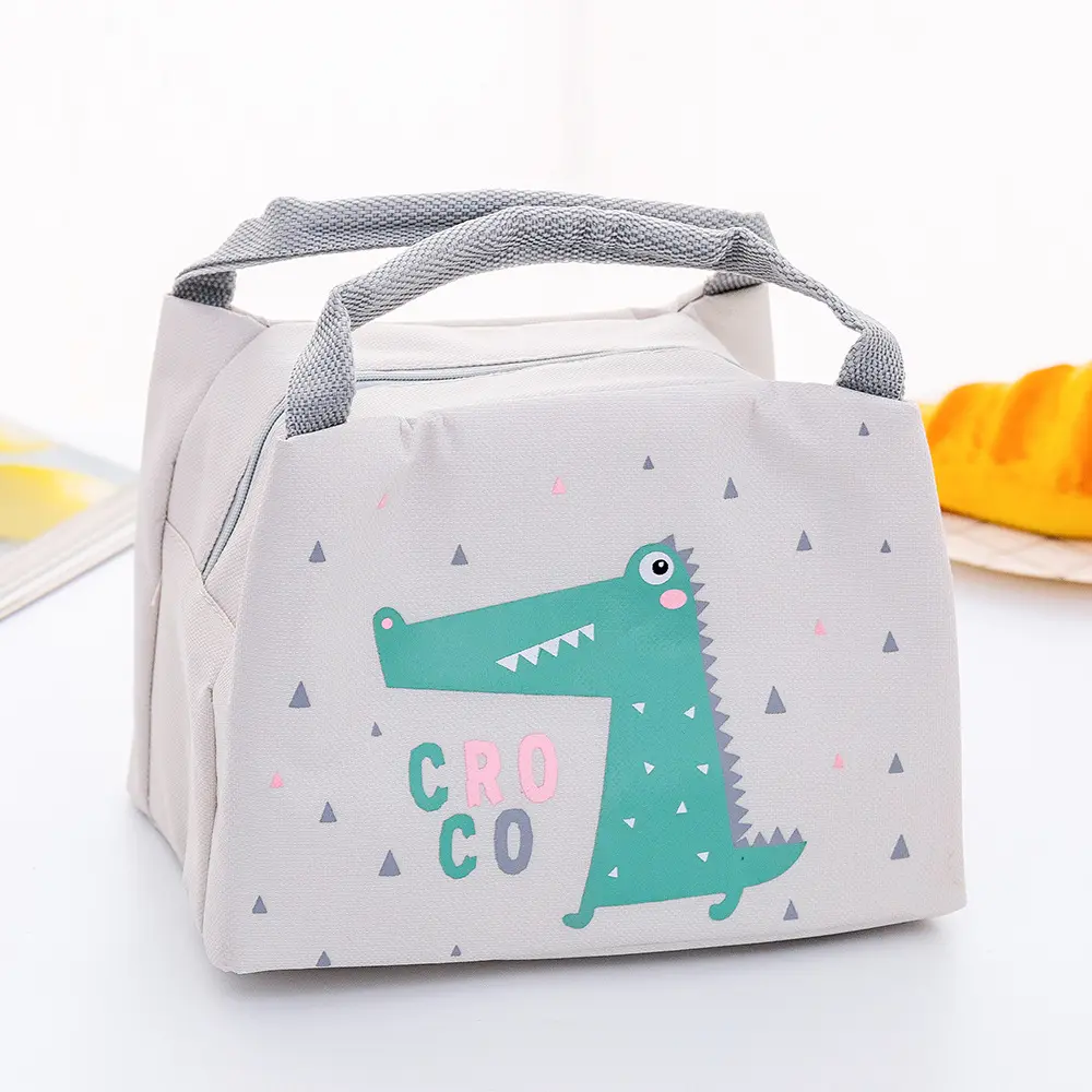 Pranzo al sacco isolato termicamente Tote Food borsa da Picnic borsa per bottiglia di latte cartone animato borsa da pranzo carina per donna ragazza bambini bambini