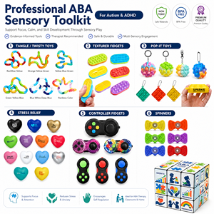 Confezione Assortita di Giocattoli Antistress Personalizzati, Set Sensoriale Pop <span class=keywords><strong>IT</strong></span> <span class=keywords><strong>con</strong></span> Portachiavi e Spinner per Terapia dell'Autismo e Premi - Product Image 3