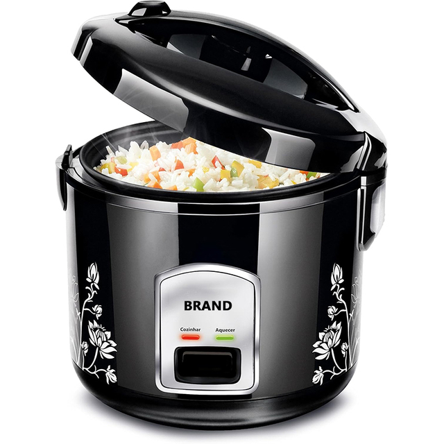 5L 500W Electric Rice Cooker Non-Stick Coating Power Saving Feature Popular Families Comes with a Basket Recipe Versatility