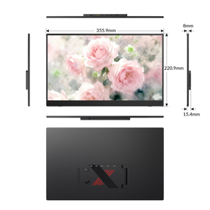 15.6" <b>monitor</b> Black for <b>gaming</b> portable IPS 1920x1080 screen for laptop - Product Image 1