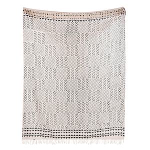 <b>Black</b> And White Striped Pattern Cotton <b>Throw</b> <b>Blanket</b> Wholesale Sofa Decor <b>Throw</b> At Best Price Home Decorative Boho <b>Throw</b> - Product Image 2