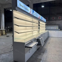 Meuble de magasin d'optique sur mesure, vitrine LED pour lunettes, finition peinture cuite, présentoir de rangement pour lunettes