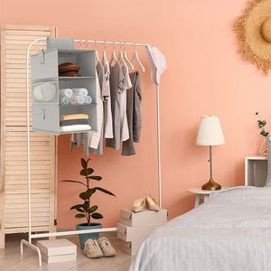 Hanging Closet Organizer <b>Storage</b> <b>Boxes</b> & Bins 2 Separable 3-Shelf Hanging Shelves With 3 Drawers Clothes Organizer Shelves - Product Image 5