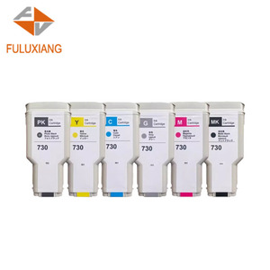 FULUXIANG <span class=keywords><strong>Cartouche</strong></span> jet d'encre couleur remanufacturée <span class=keywords><strong>730</strong></span> 300ml compatible avec les imprimantes <span class=keywords><strong>HP</strong></span> DesignJet T1600 T2600 T1700 - Product Image 1