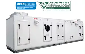 Unit penanganan udara, pemulihan panas Filter udara segar tipe AHU Harga standar segar Sistem HVAC