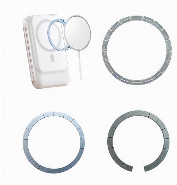Strong N52 Magsafe Neodymium Magnet for Wireless Charging Powerbank Permanent Bent Cut Punches Welded
