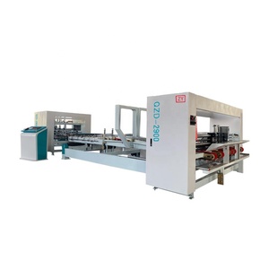 Venta caliente eléctrica impulsada automática caja corrugada hoja Pegar Carpeta <span class=keywords><strong>Gluer</strong></span> maquinaria para alimentos y productos químicos caja de cartón pegado - Product Image 1