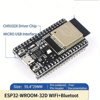 Papan Pengembangan ESP-32 Asli Versi Pengembangan WROOM Modul WIFI + CH9102 ESP32S -CH340 ESP32 -WROOM - 32D