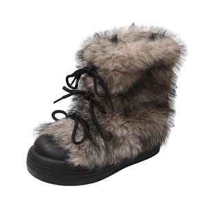 Pantuflas de gamuza suave de alta gama, aptas para uso en interiores y exteriores, pantuflas de invierno para mujer, cómodas y afelpadas, con función antideslizante. - Product Image 5