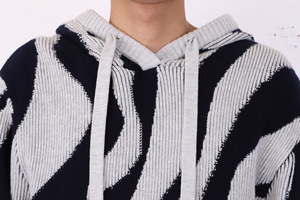 Người Đàn Ông Của Nếp Nhăn Miễn Phí Thu Nhỏ Chống Mùa Đông Đan Áo Len Với Phía Trước Biểu Tượng Ngựa Vằn In Thiết Kế Bán Buôn - Product Image 6