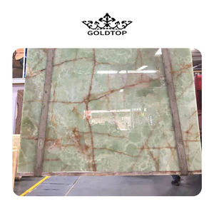 GOLDTOP OEM/ODM اونيكس Onice الطابق البلاط ألواح للحائط losas الحجر الطبيعي الأخضر اللون ألواح عقيق طاولة قهوة رخام قمم - Product Image 1