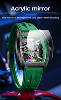 VVS jam tangan kuarsa Fashion pria, jam tangan Fashion olahraga bisnis pria tahan air bercahaya Dial Laser Logo kustom OEM