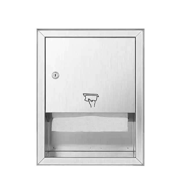 304 Stainless Steel Cabinet Concealed Hand Carton Public Toilet Brushed Anti-Fingerprint Carton