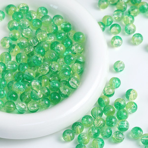 Nouveauté : Perles rondes en verre glacé artisanal <span class=keywords><strong>de</strong></span> 10 mm, trois couleurs, effet craquelé, pour la fabrication <span class=keywords><strong>de</strong></span> bijoux DIY, bracelets, accessoires, colliers - Product Image 3