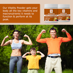 Poudre de multivitamines en vrac OEM ODM, mélange complet avec un mélange de minéraux et d'antioxydants, favorise un état d'âme équilibré, compléments alimentaires en poudre - Product Image 5