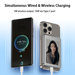 Nuevo Banco de Energía Ultrafino con Pantalla de Tinta Electrónica, 5000 mAh, Carga Inalámbrica Magnética - Product Image 4