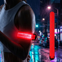 Brazalete LED Personalizado Recargable de 100 mAh con Luz en Seis Colores para Eventos, Venta al por Menor y Suministro de Logotipos Promocionales