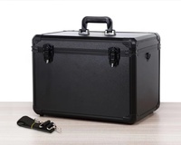 Mallette de transport portable en aluminium, mallette rigide de transport, avec serrure de siège unique, vente en gros,