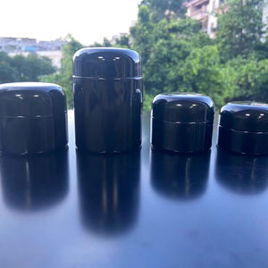 Pot en verre rond pour crème noire UV, 100 ml, 200 ml, 250 ml, 500 ml, 1000 ml, pot de rangement <span class=keywords><strong>ultra</strong></span>-<span class=keywords><strong>violet</strong></span> foncé, 150 g - Product Image 3