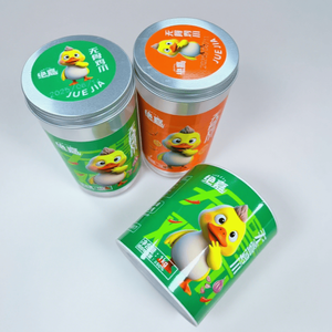 สติกเกอร์กระดาษกาวในตัวแบบกำหนดเอง เป็นมิตรกับสิ่งแวดล้อม กันน้ำ ย่อยสลายได้ สำหรับบรรจุภัณฑ์ขวดโหล เทียน - Product Image 4