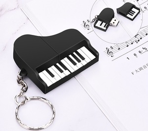 Memoria USB con Forma de Instrumento Musical, Unidad Flash USB de PVC con Diseño de Guitarra, Piano, Violín y Violonchelo, USB 2.0 - Product Image 4