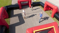Terrain de football Offre Spéciale terrain de football gonflable terrain de football gonflable avec 4 buts