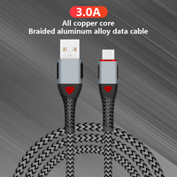 Câble USB de Type C à charge rapide 3A pour téléphone portable Android, 1M, 2M, 3M, offre spéciale 2023