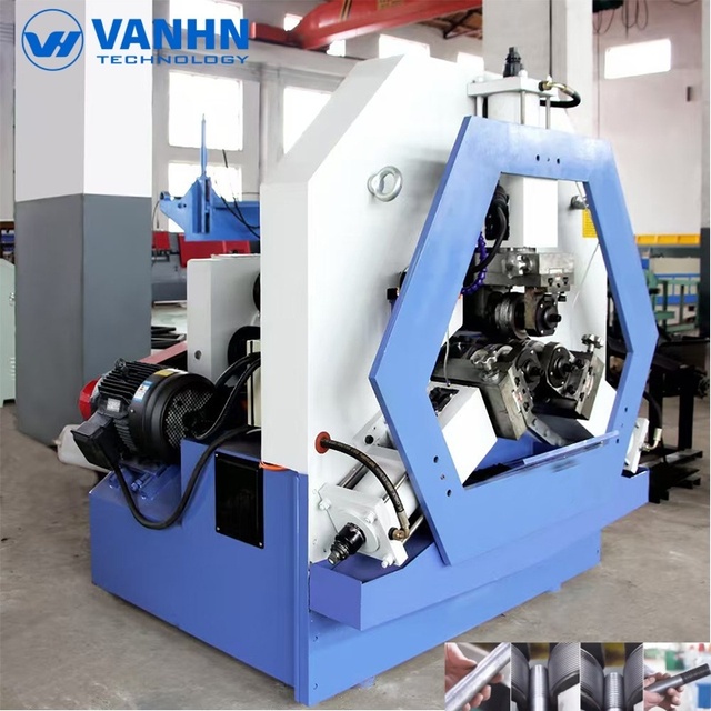 VANHN Fully Automatic Thread Rolling Machine with Gearbox and Motor 380V PLC Controlled