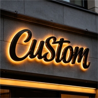 Lettres lumineuses LED personnalisées avec alimentation AC/DC pour la publicité, utilisation directionnelle, hôtels, bars, entreprises - Multicolores, étanches IP65