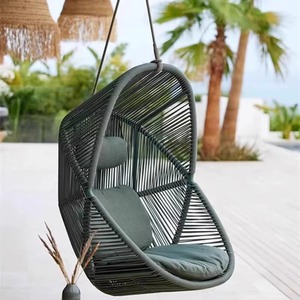Ensemble <span class=keywords><strong>de</strong></span> chaise suspendue et canapé, <span class=keywords><strong>mobilier</strong></span> <span class=keywords><strong>de</strong></span> patio extérieur moderne et confortable en fer avec finition imprimée UV <span class=keywords><strong>pour</strong></span> le <span class=keywords><strong>jardin</strong></span> - Product Image 1