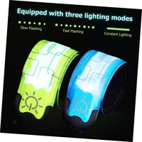 Haute visibilité LED Papa cercle Bracelets clignotant slap bracelet réfléchissant équipement de course pour vélo nuit course accessoires