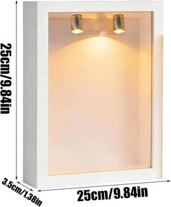 Kit Fai-da-Te per Mini Museo in Scatola con Cornici Dorate e Statuine, Espositore per Foto e Ricordi di <span class=keywords><strong>Famiglia</strong></span>, Portagioie - Product Image 6