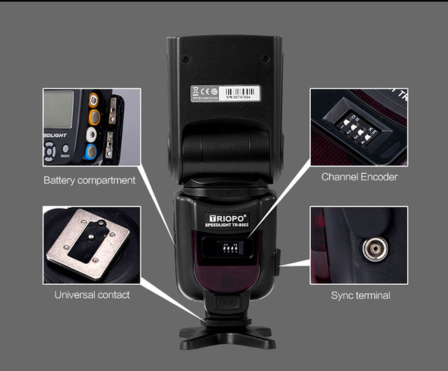 Triopo Photgoraphy TR-950 II Flash Manual Multi Flash Speedlight for canon ,nikon ,Sony DSLR Camera Speedlite Light