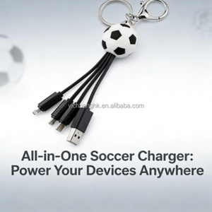 Cable USB de Carga Rápida con Diseño de Cabeza de Dibujos Animados, Material de Cobre Puro, Multifunción 4 en 1 para Teléfono, Venta al Por Mayor - Product Image 4