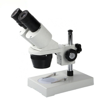 Industrial Inspection Metallurgical Binocular Stereo Microscope Top Bottom LED Illumination 2X/4X Objectives WF10X Eyepiece 360