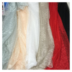 Chiều Rộng 150 Cm Polyester Tinsel Net Vải Vàng Sợi Hollow out Gạc Ren Vải Cho Đám Cưới Bên Váy - Product Image 4