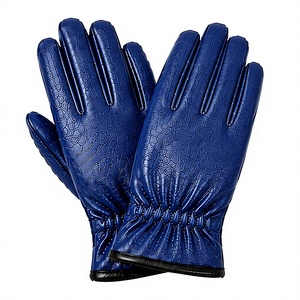 Gants de luxe en cuir pour hommes et femmes, chauds et doublés de polaire pour l'hiver, compatibles écran tactile, élégants et tendance - Product Image 6